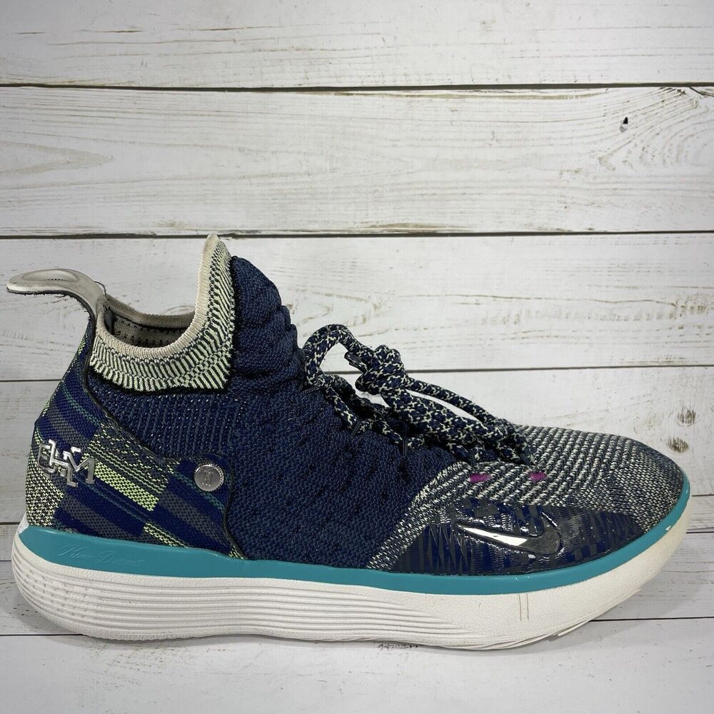 Nike KD 11 BHM Black History Month Knit Basketball Shoes Mens Size 10 BQ6245-400